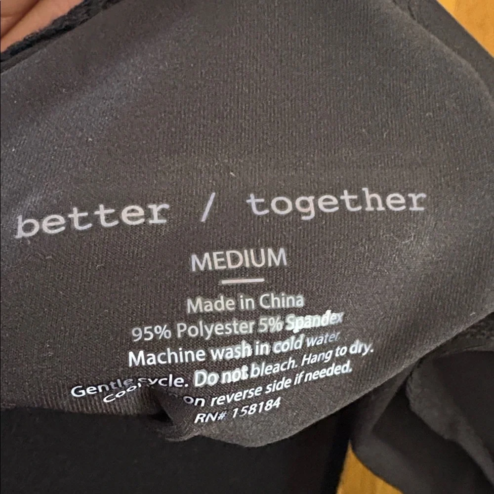 better / together Black One Shoulder Bodysuit